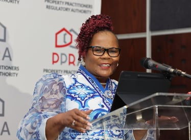 Deputy Minister of the Department of Human Settlements, Ms Pam Tshwete